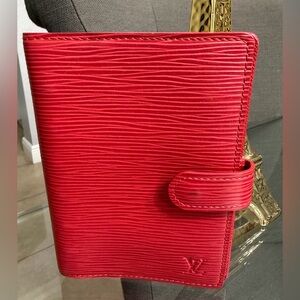Louis Vuitton Scarlet Epi Agenda